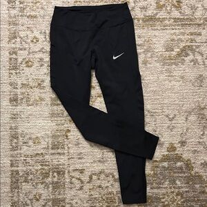 Nike Black Leggings with White Logo